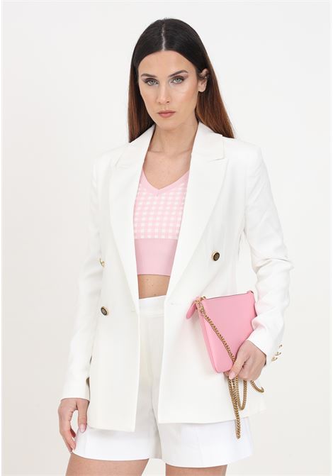 White slim fit women's blazer with notched lapel ONLY | 15294709Cloud Dancer